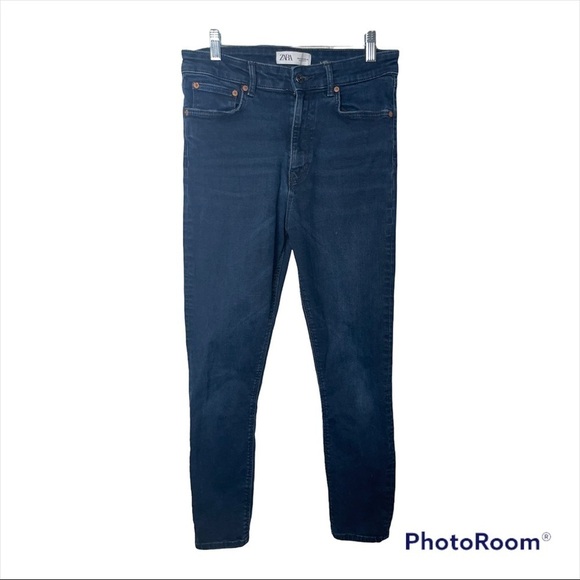 ZARA Womens High Waist Skinny Twilight Jeans Size 10 - Picture 6 of 9